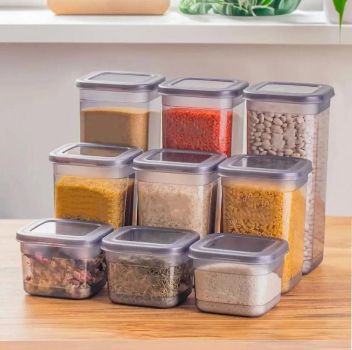 Airtight Food Container Set – Smoke Gray Lid AtelierCasa