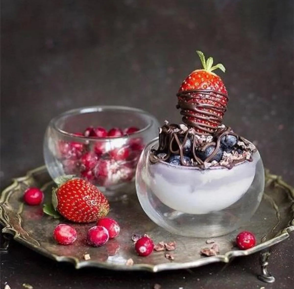 Double-Wall Glass Bowls – Set of 6 AtelierCasa