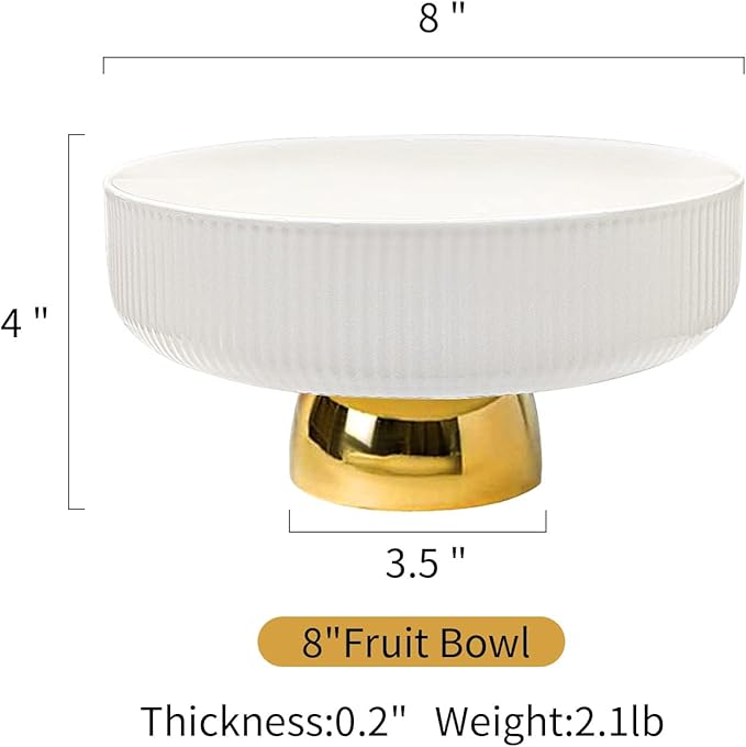 High foot ceramic fruit tray