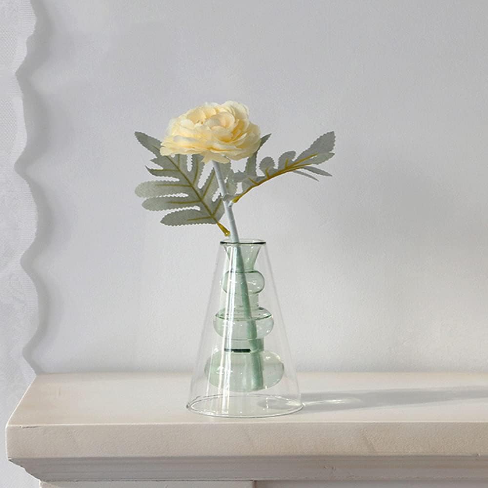 Double Layer Crystal Flower Vase