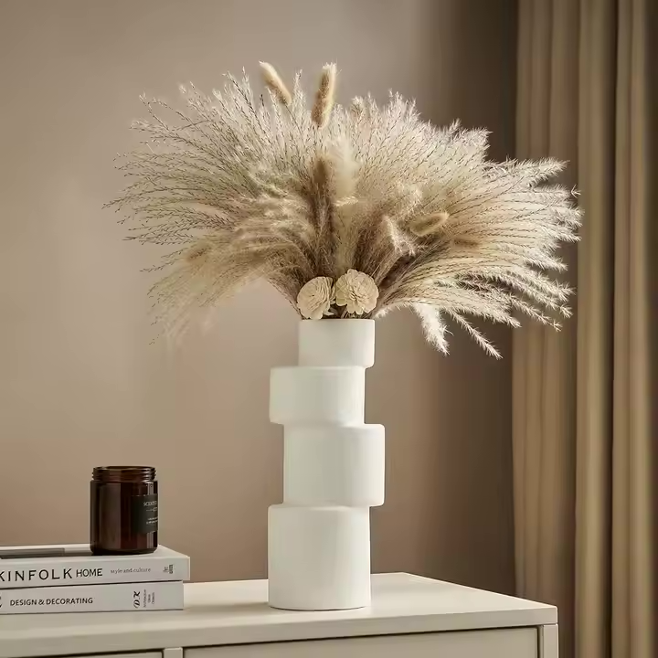 Creative Art Irregular White Ceramic Vase