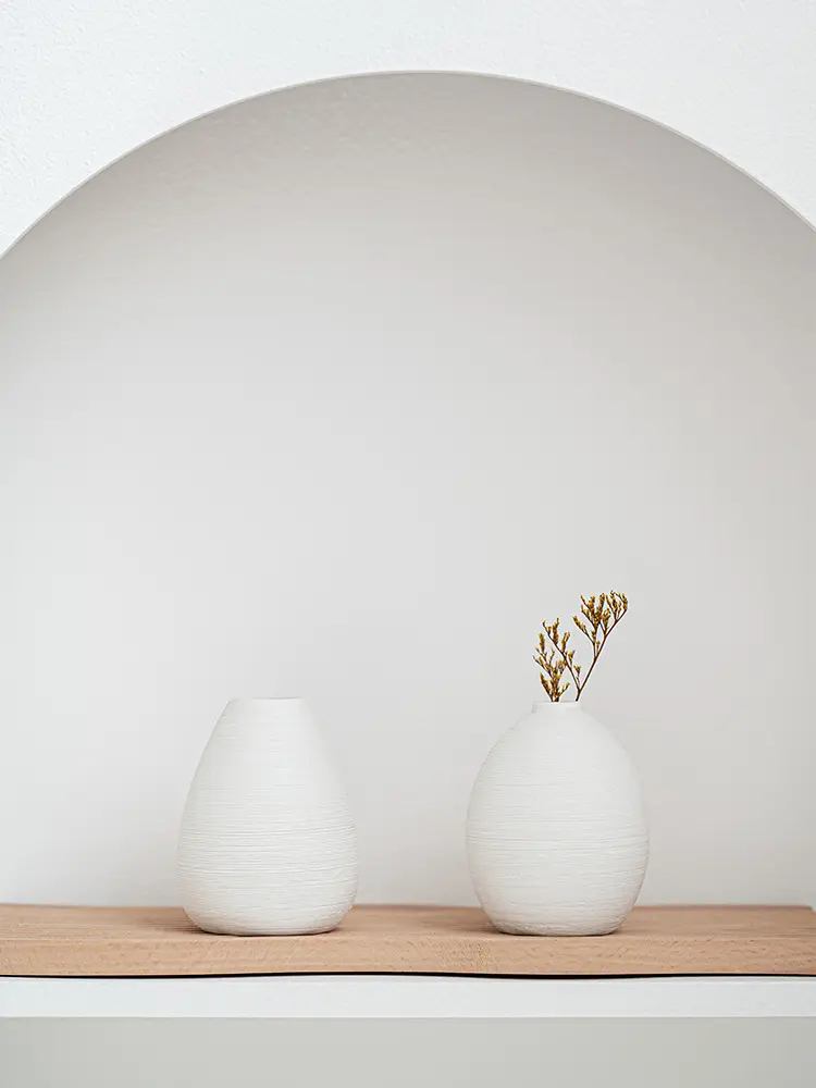 Simple Striped Ceramic Vase