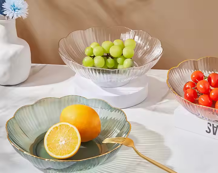 Transparent Trays for Fruits and Candies