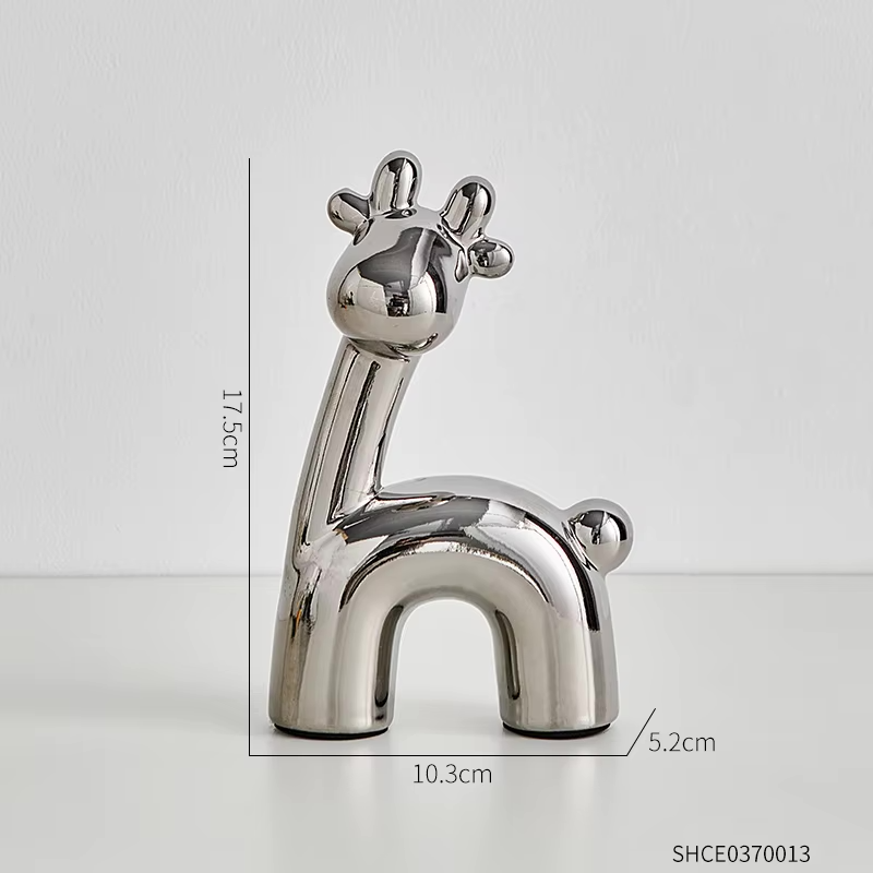nordic style ceramic deer ornament