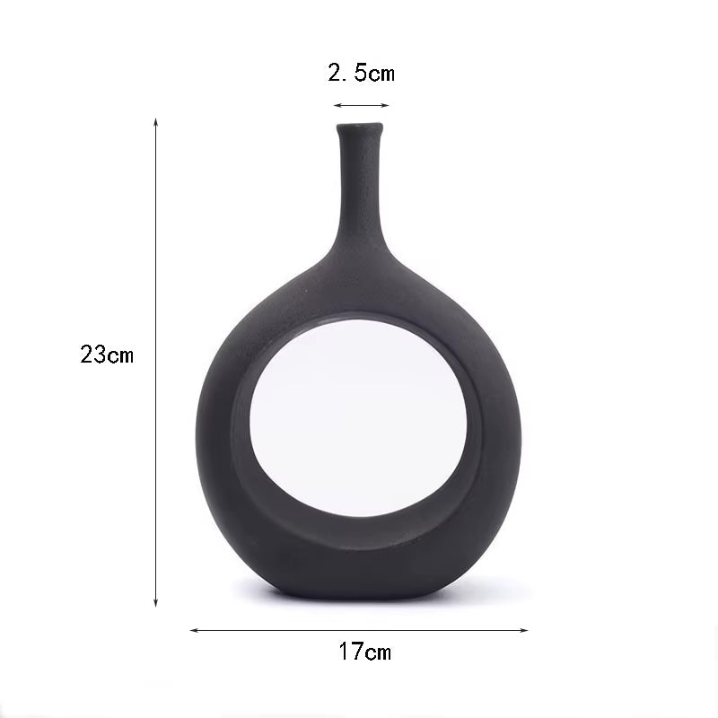 Black Archway Vase Set
