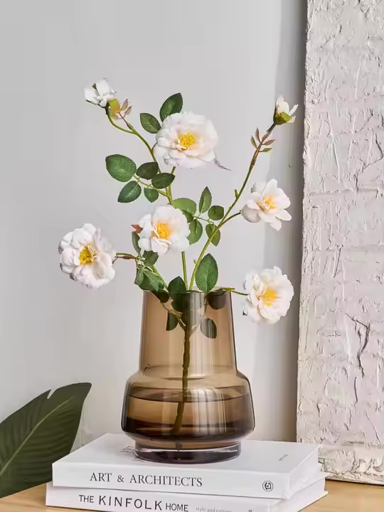 Glass Vase Transparent Aquatic Large Caliber