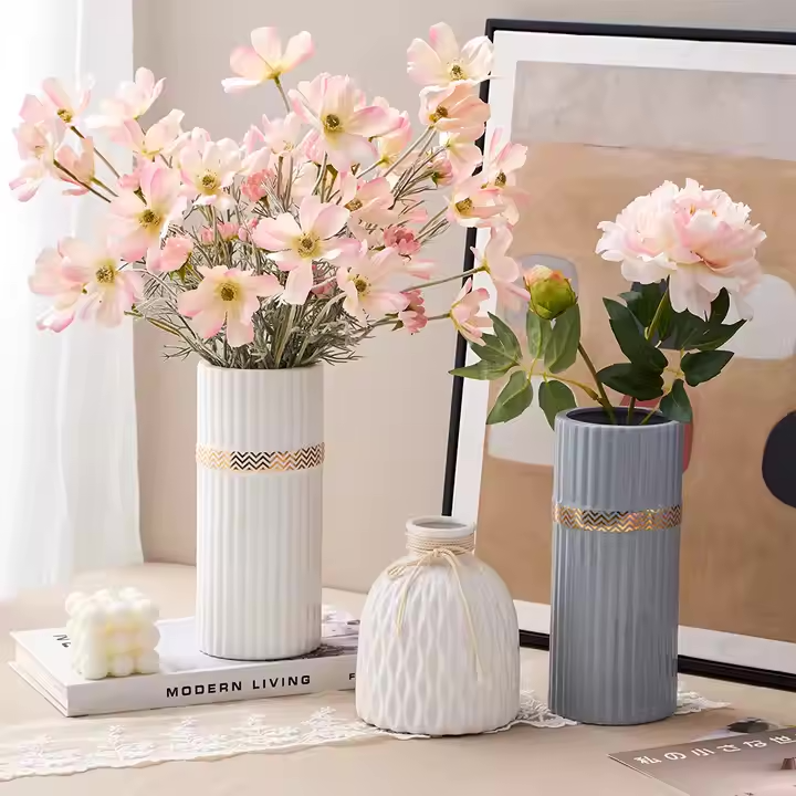 Flower Vase Ceramic Vases (Family of three)