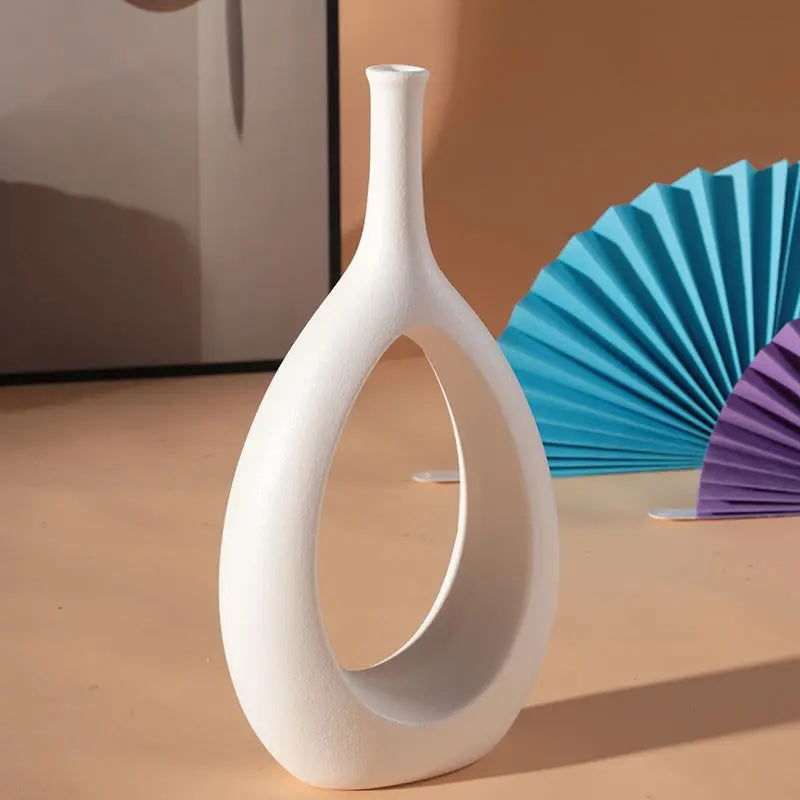 White Archway Vase Set