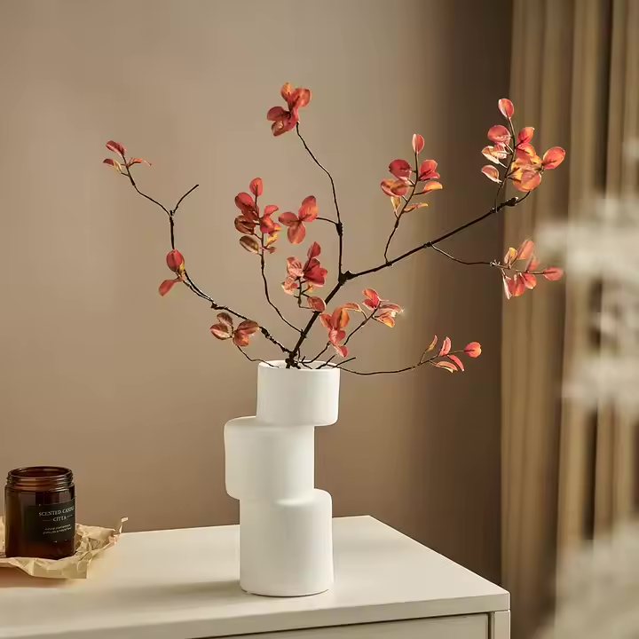 Creative Art Irregular White Ceramic Vase