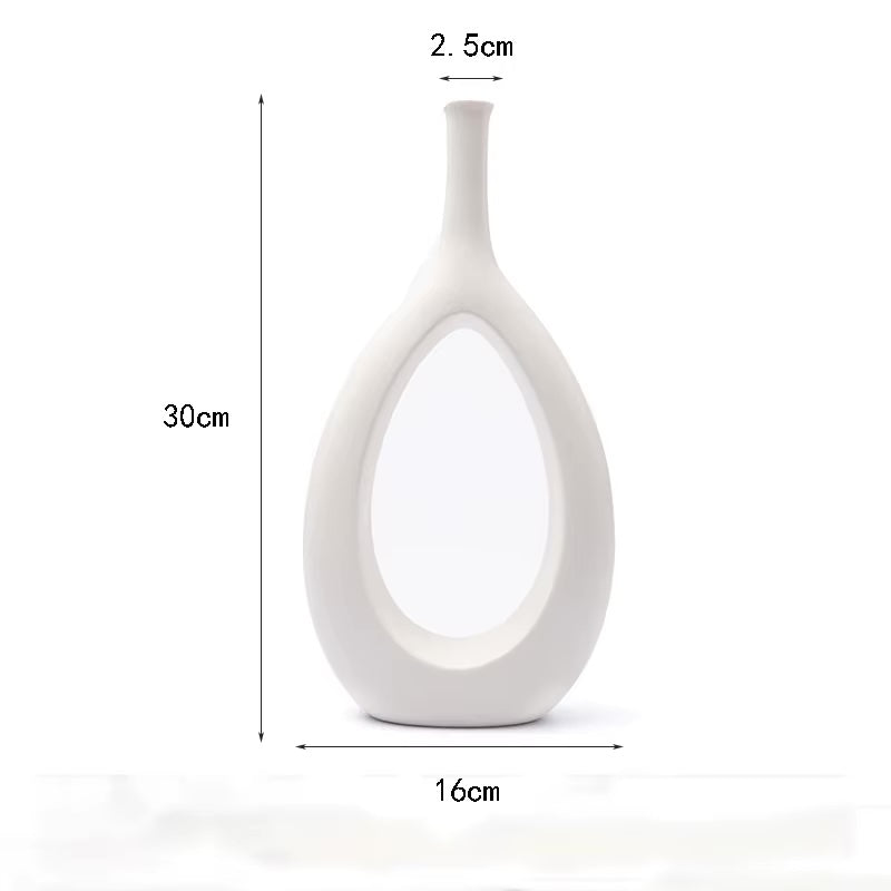 White Archway Vase Set