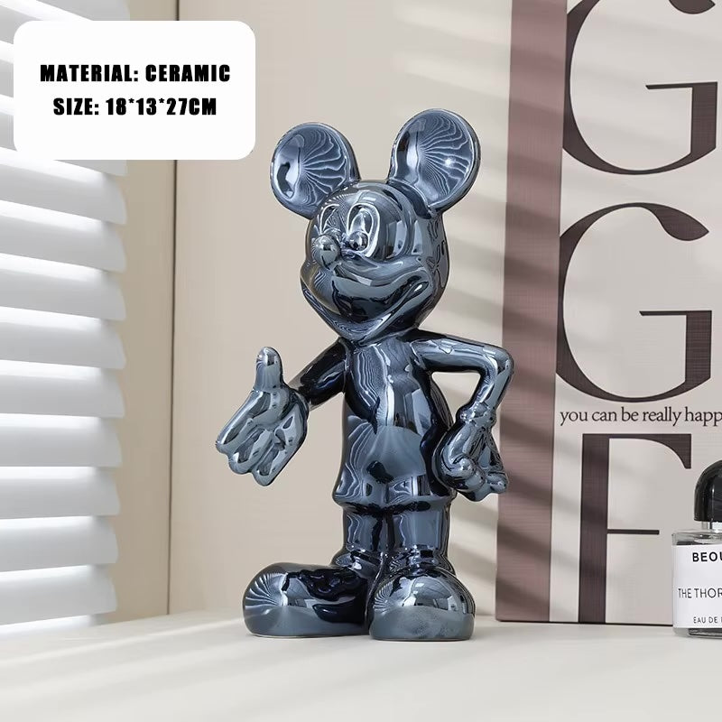 Modern Handshake Mouse Sculpture