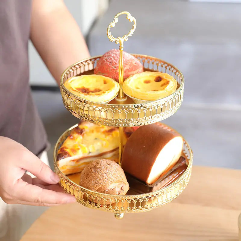 European-style metal art fruit tray