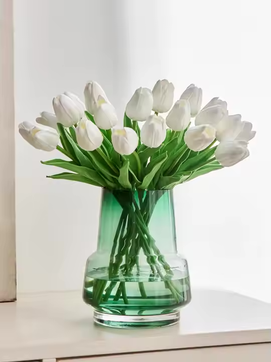 Glass Vase Transparent Aquatic Large Caliber