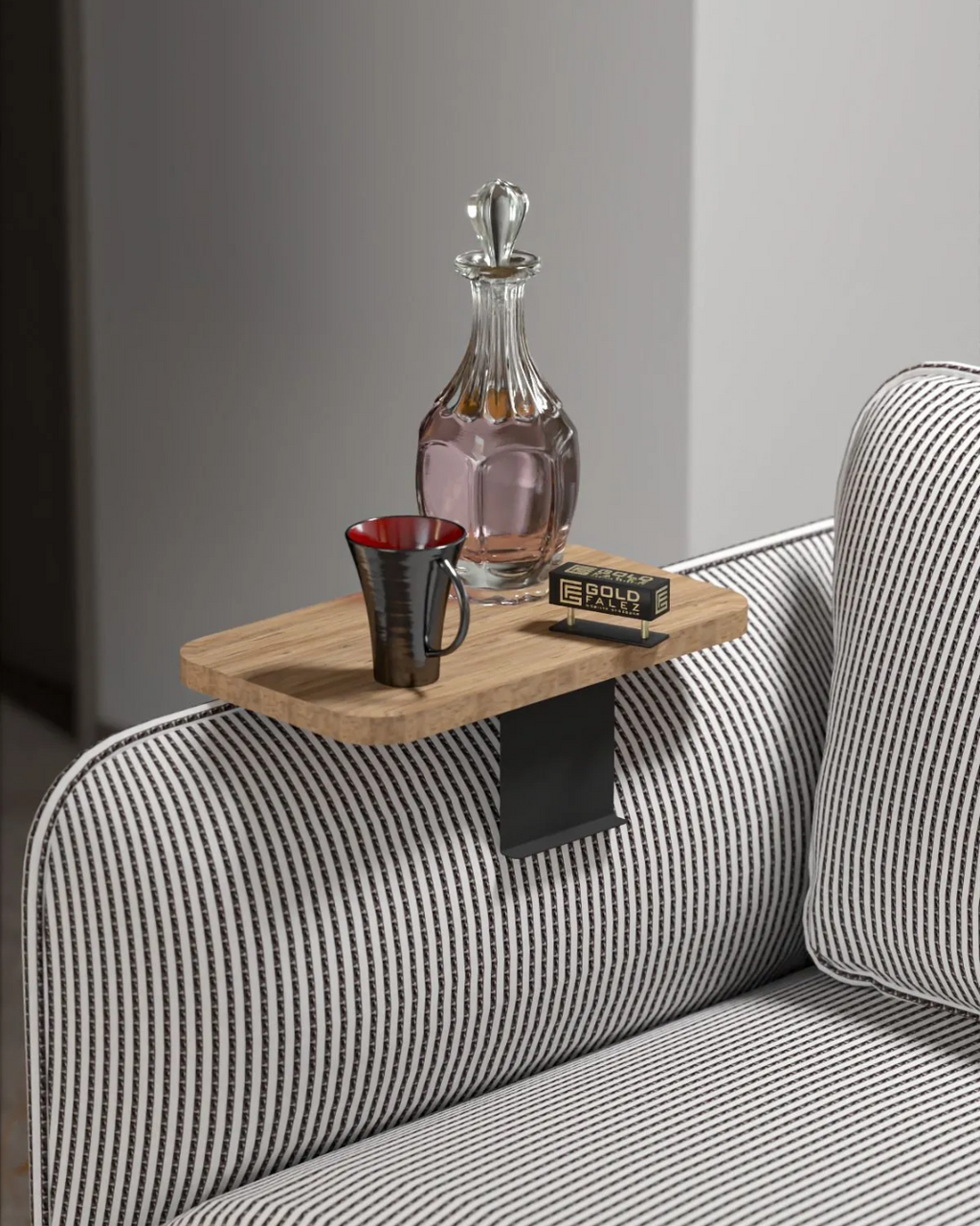 Side Table Adjustable Tray Rectangular Atelier Casa