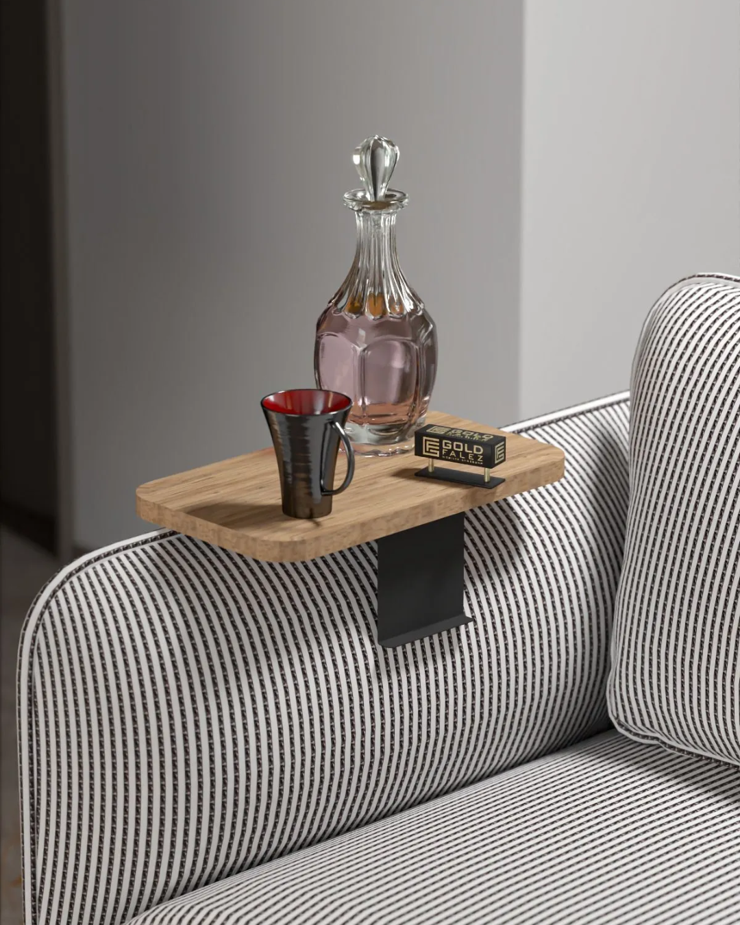Side Table Adjustable Tray Rectangular Atelier Casa
