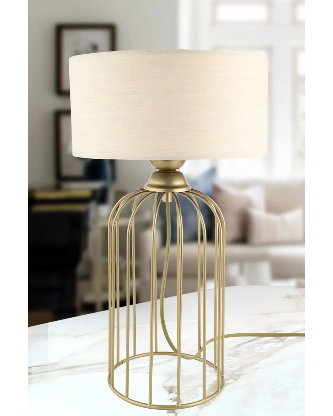 Table Lamp Antique Beige