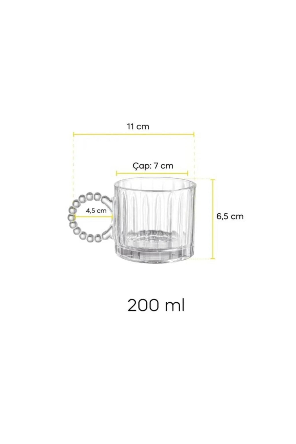 Ringo 4-Piece Line Mug 200ml Atelier Casa