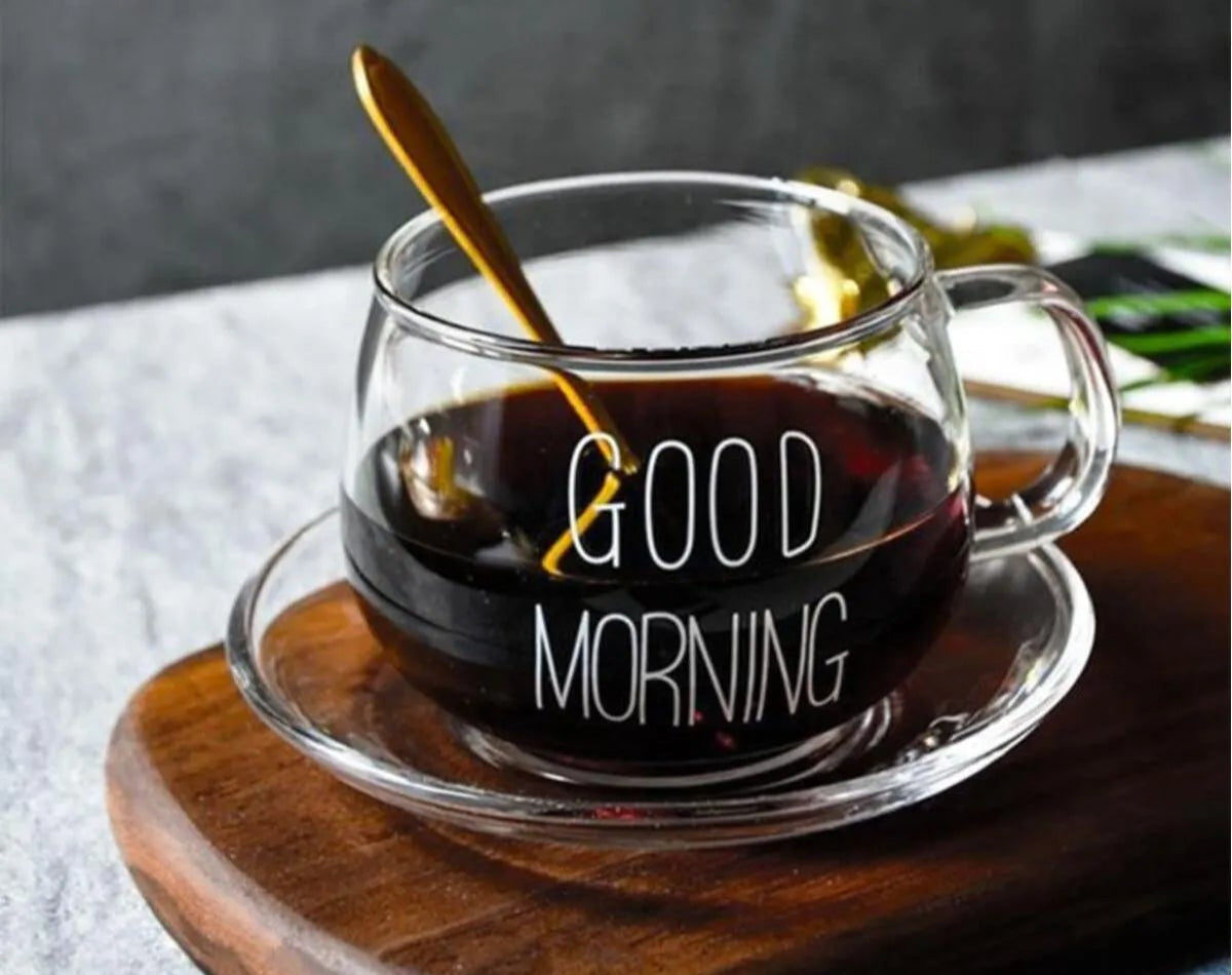 Good Morning Glass Cup Set – 6 Pieces Atelier Casa