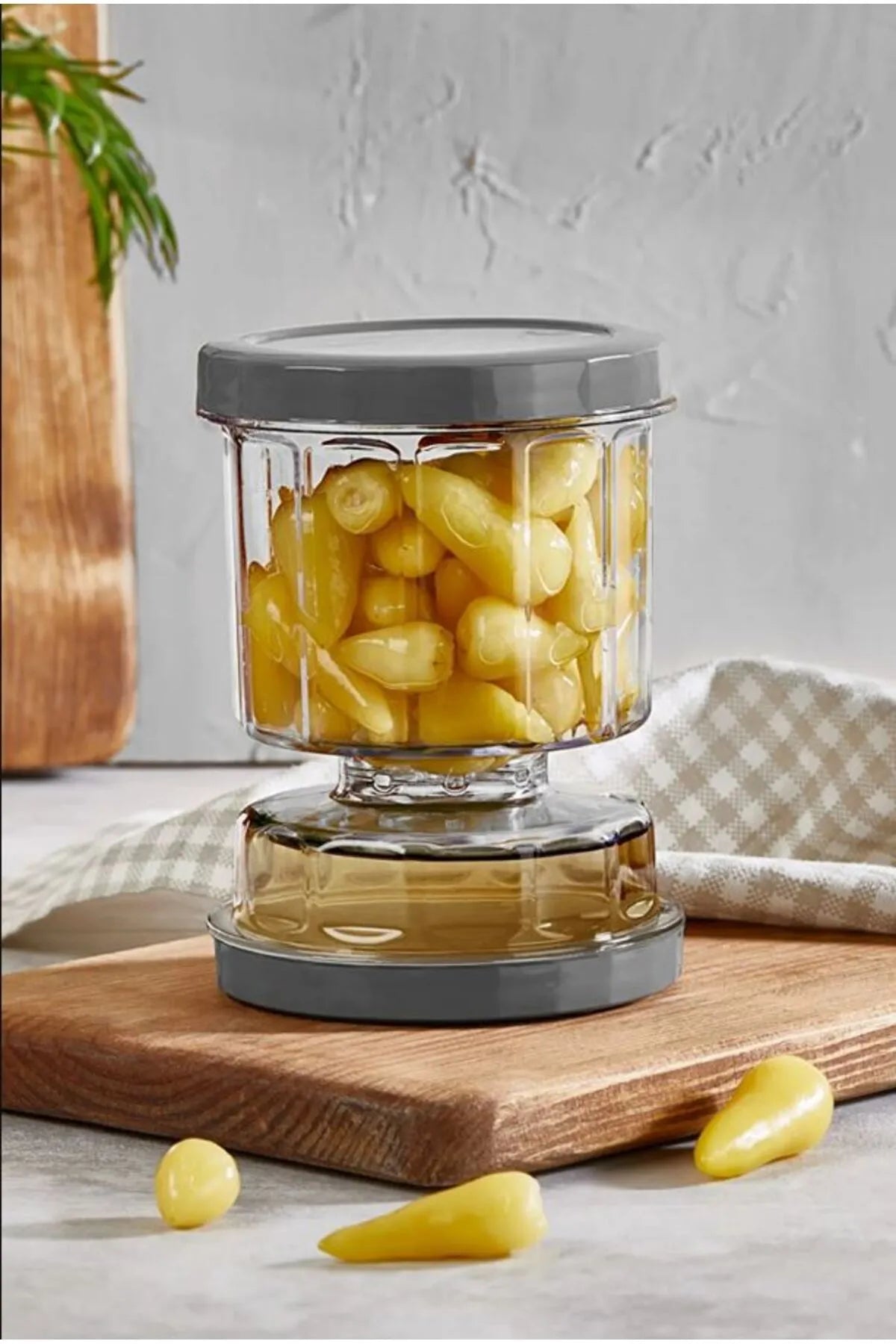 Dual-Compartment Pickle Jar (12.5x9 cm) AtelierCasa