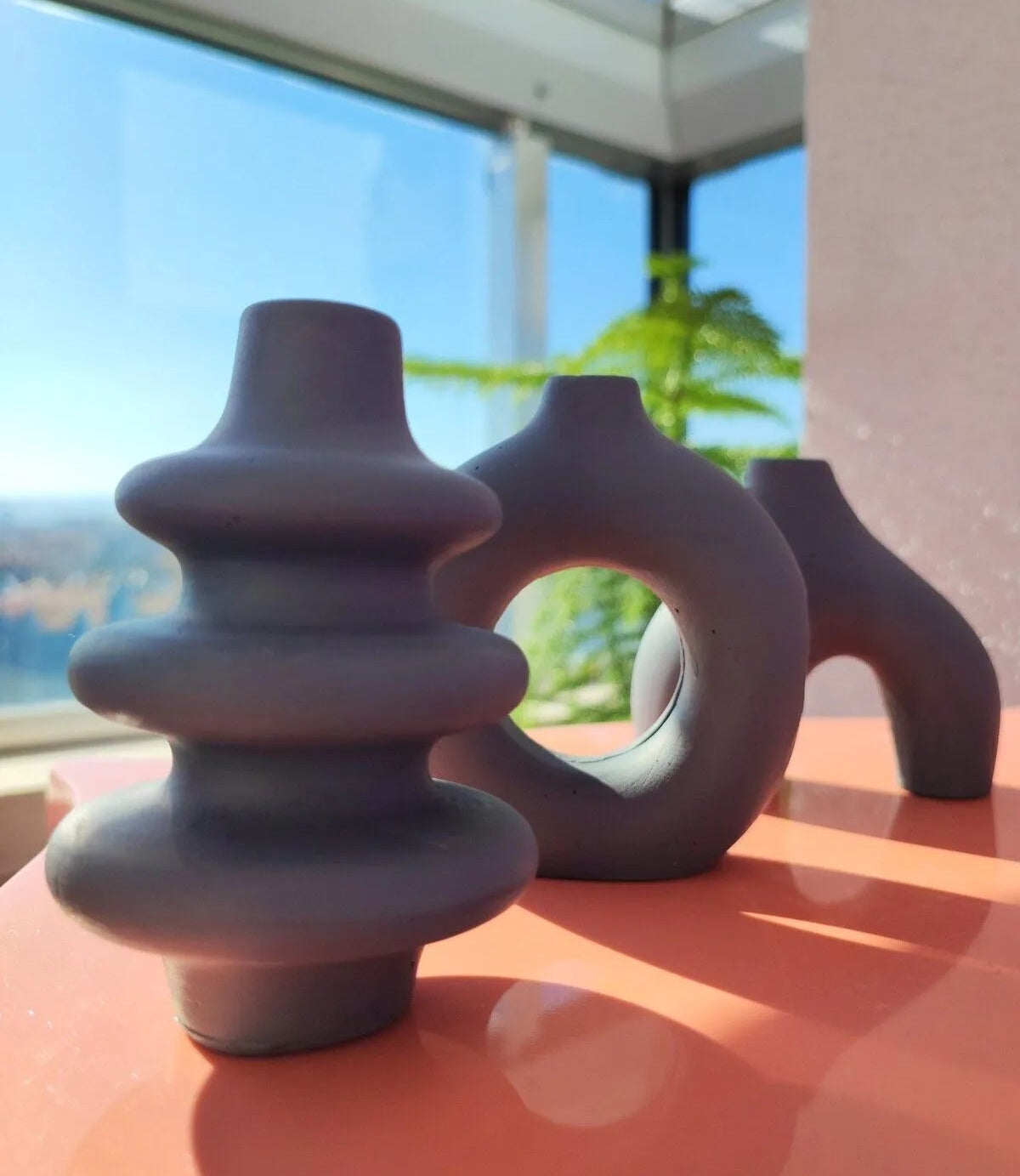 Minimal 3-Piece Concrete Vase Set - minis Atelier Casa