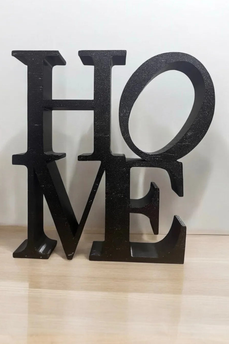 BoldHome – Black Letter Sculpture AtelierCasa