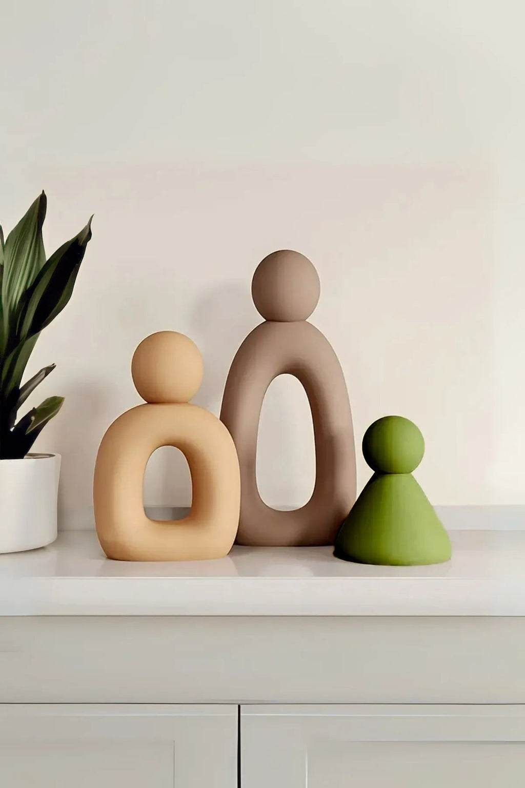 Abstract Family Sculpture Trio AtelierCasa