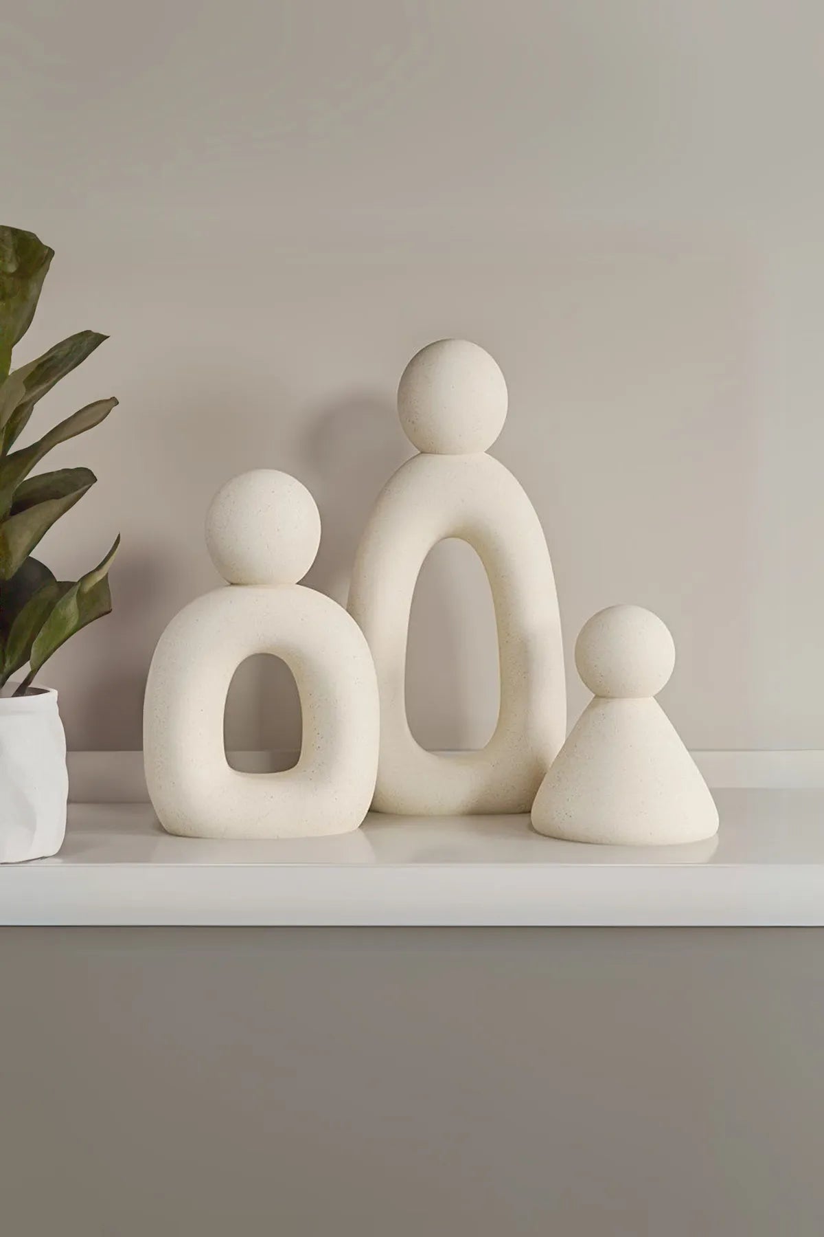 Abstract Family Sculpture Trio AtelierCasa
