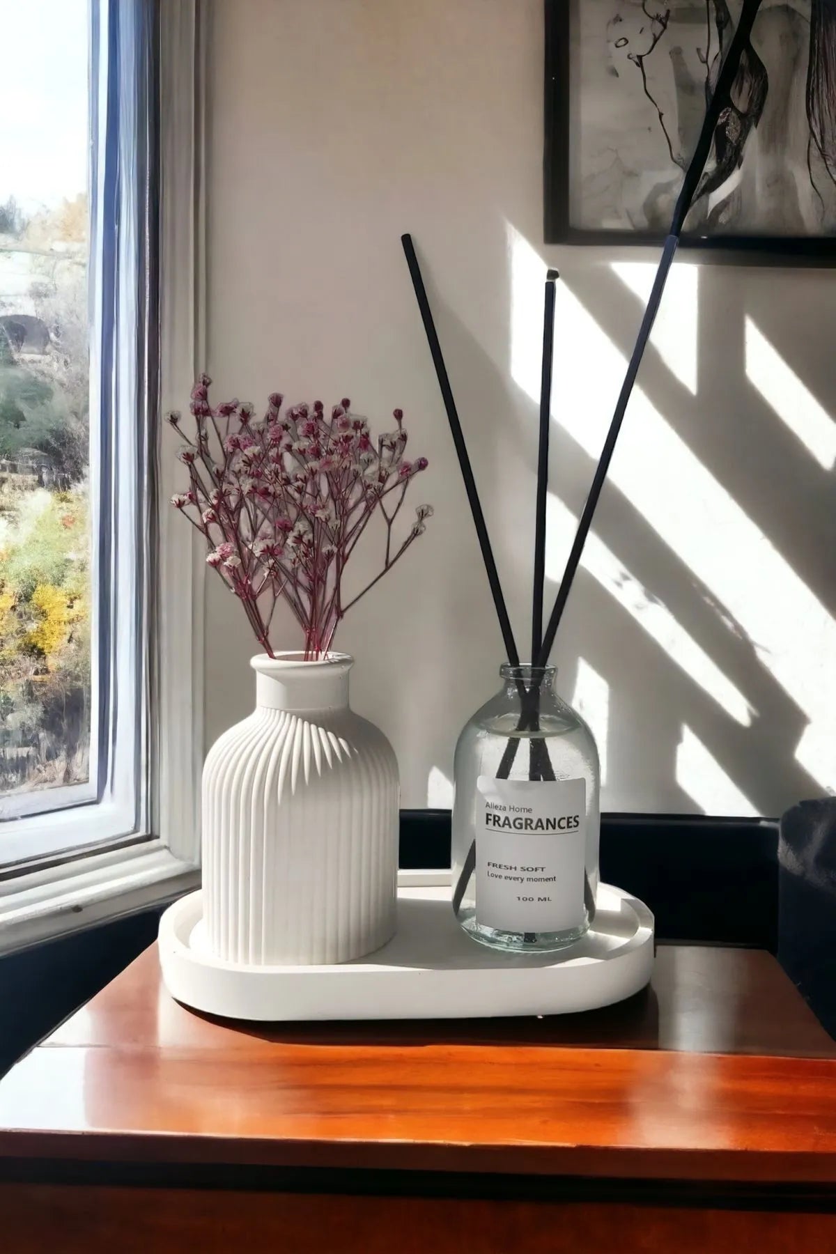 Fragrance & Vase Tray Set – 3 Pieces Atelier Casa