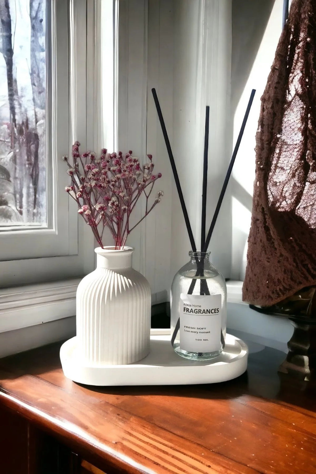 Fragrance & Vase Tray Set – 3 Pieces Atelier Casa