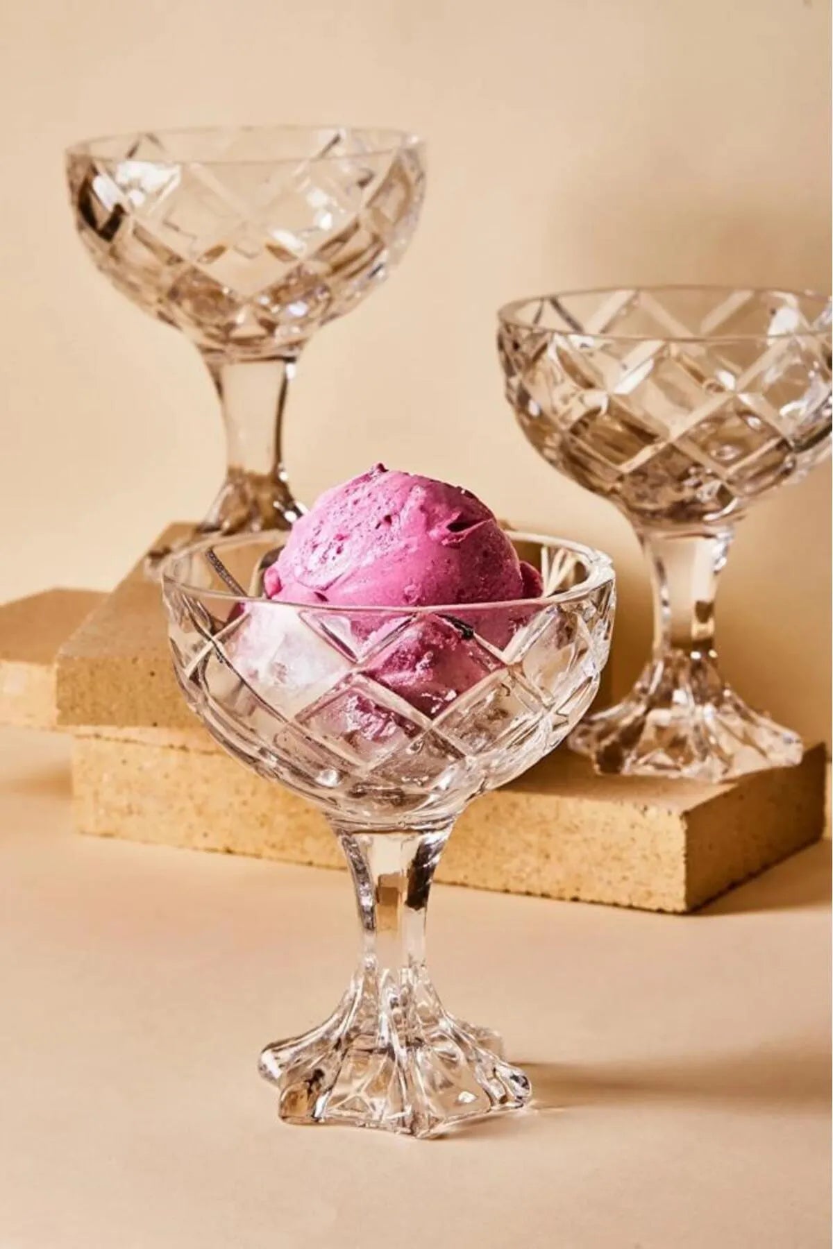 Crystal Whirl – 3-Piece Dessert Glass Set AtelierCasa