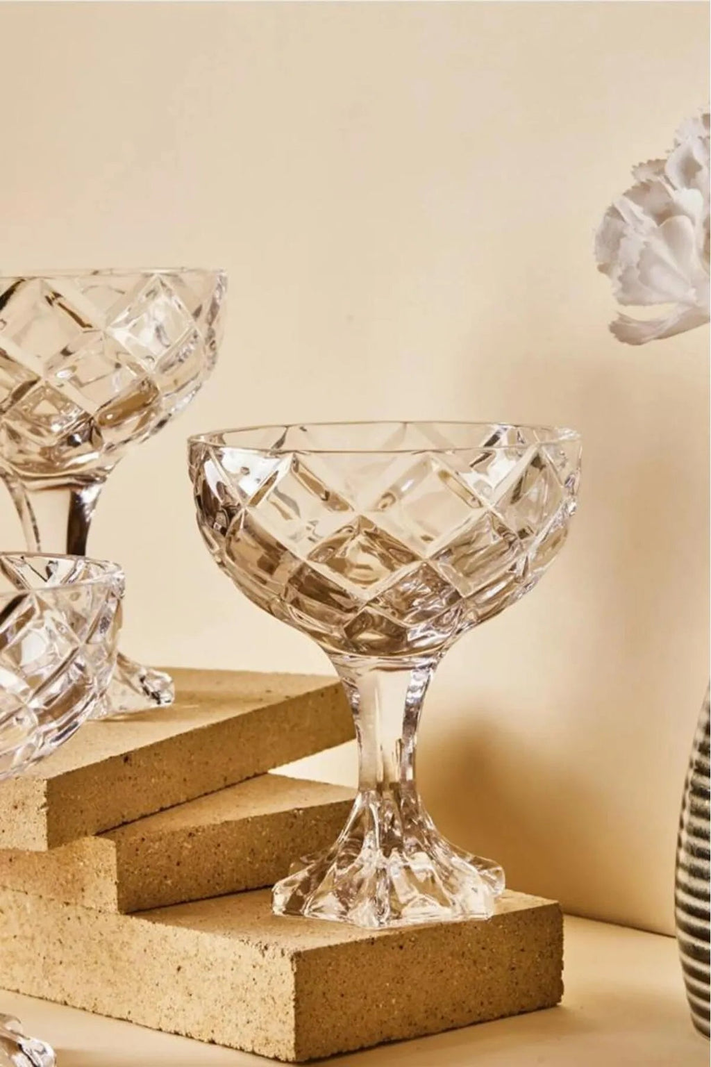 Crystal Whirl – 3-Piece Dessert Glass Set AtelierCasa