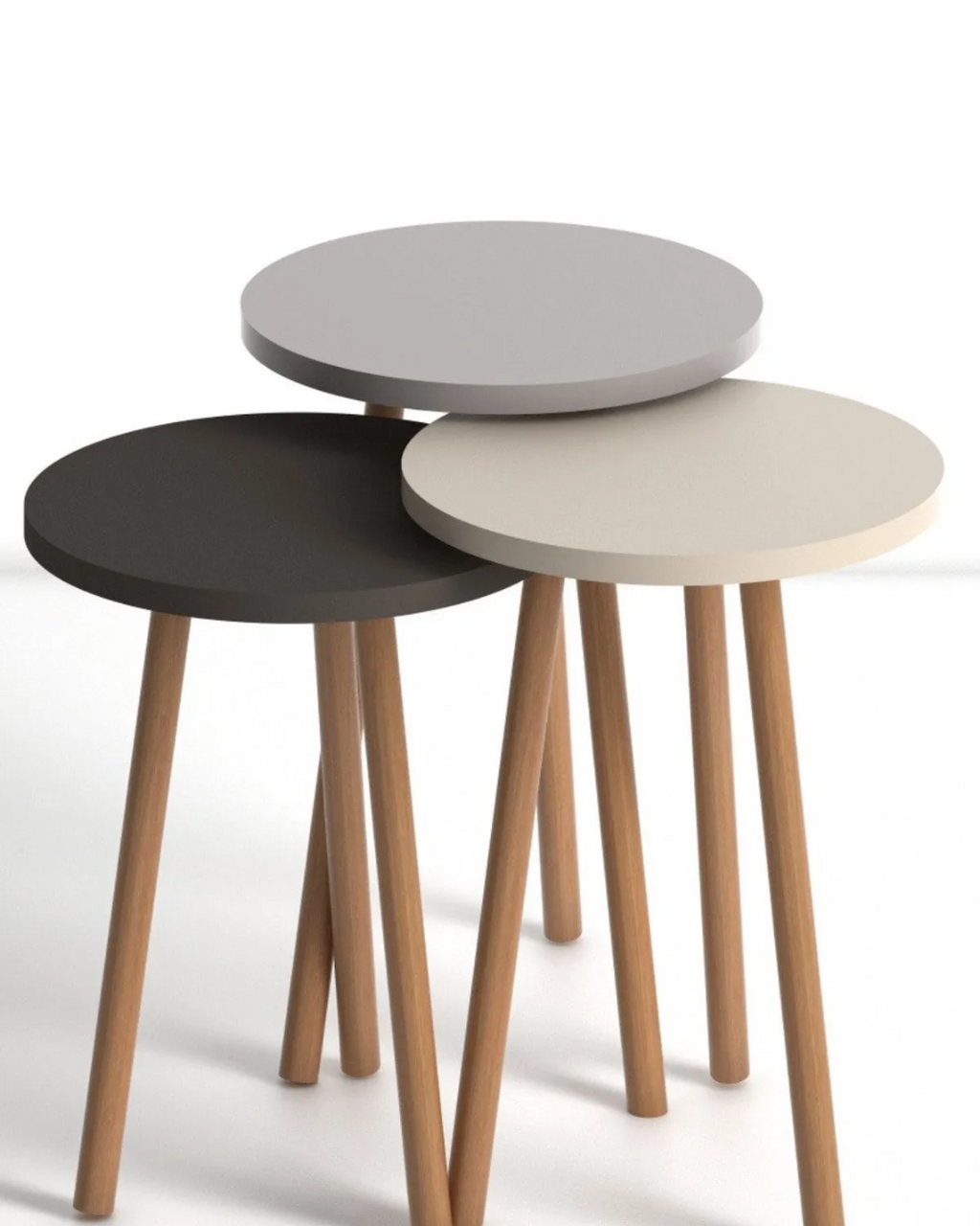 Roma Nesting Table - Cream Cappuccino Coffee AtelierCasa