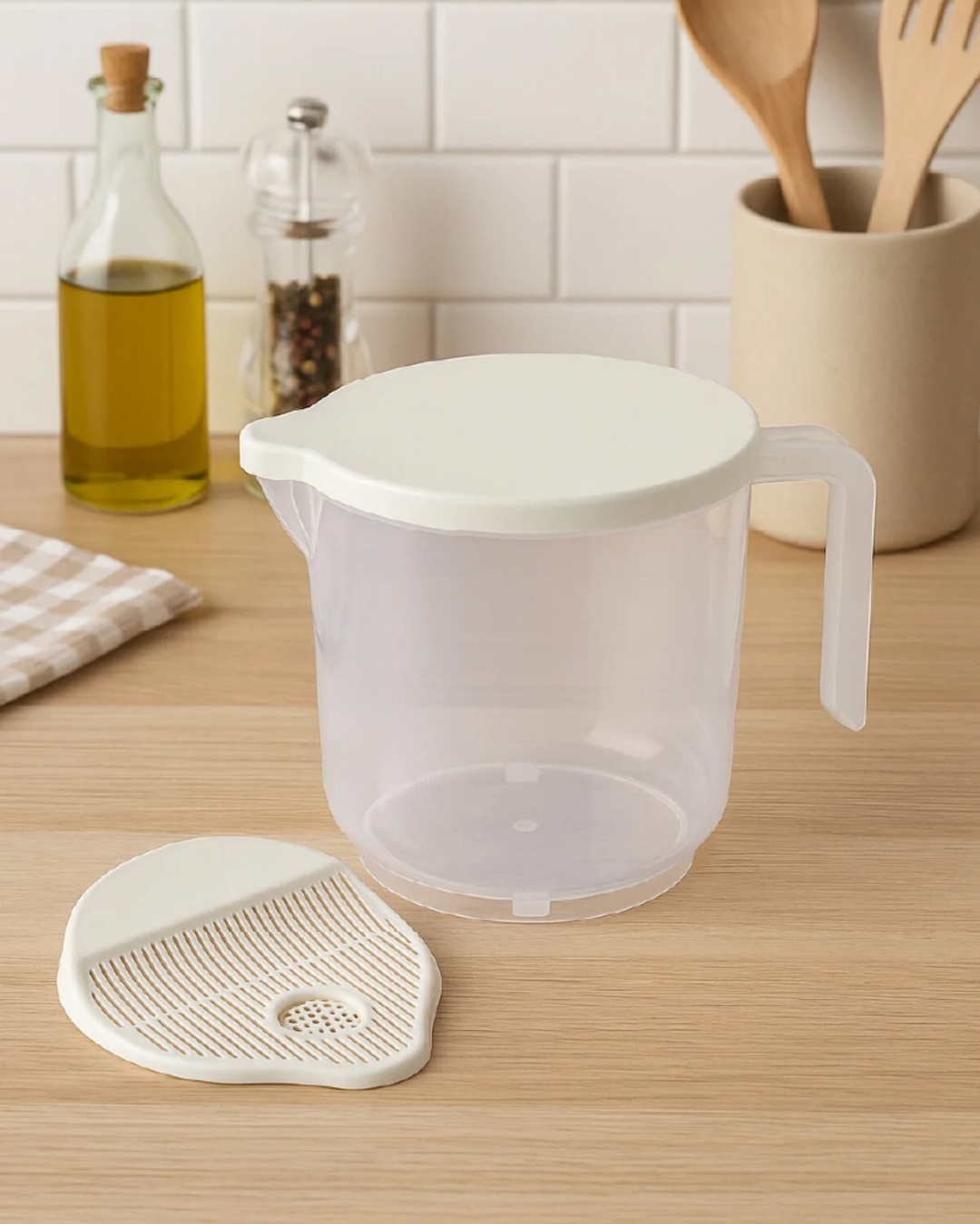 Brass Strainer 2 Liters White - Washing and Straining