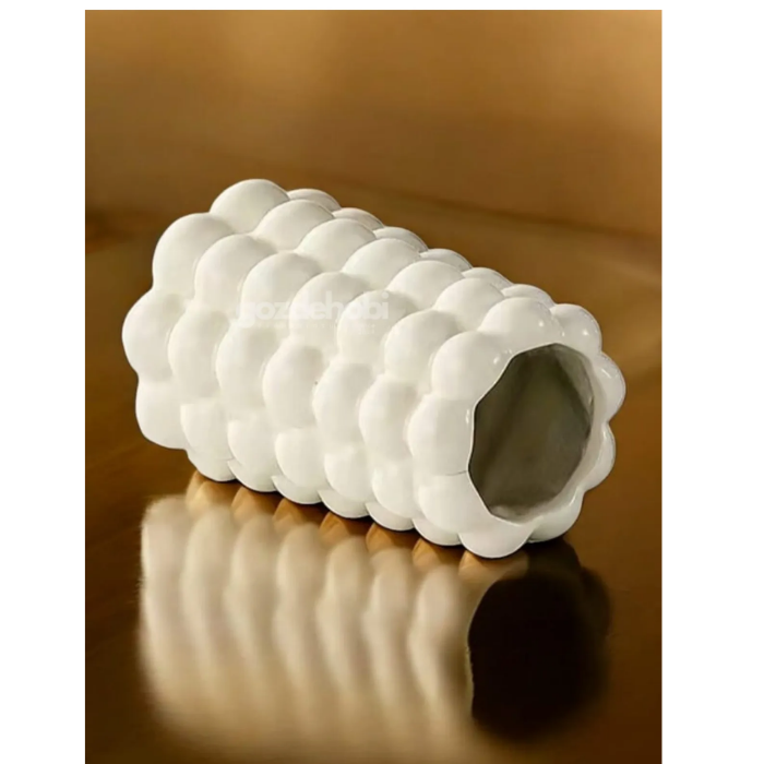 Bubble White Shiny Vase Bubble Atelier Casa