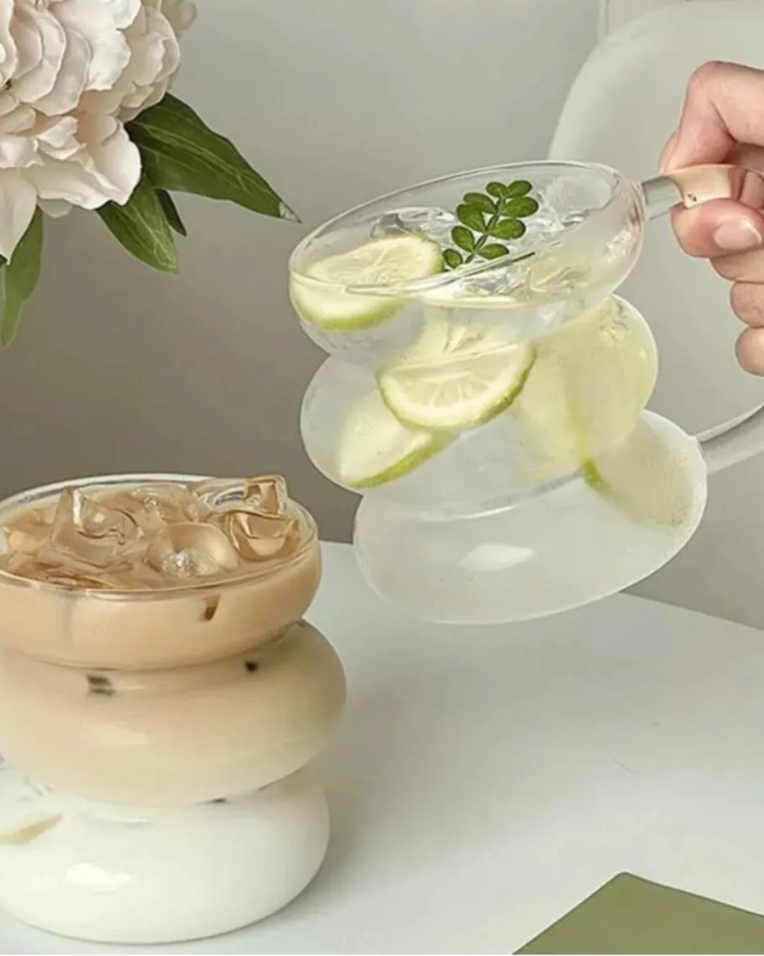 450 ml Glass Mug Cap AtelierCasa