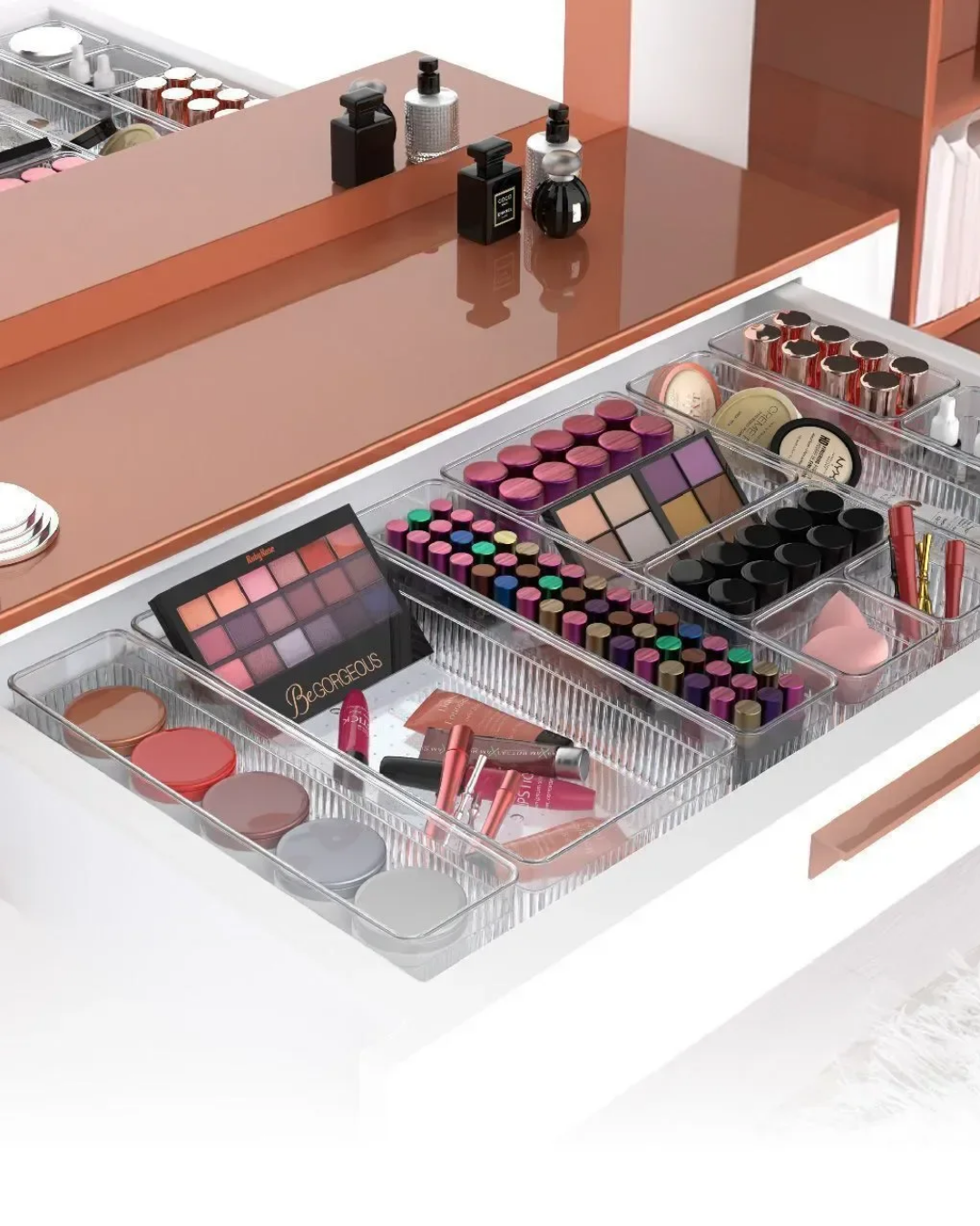 12-Piece Cabinet - Drawer Jewelry and Makeup Organizer