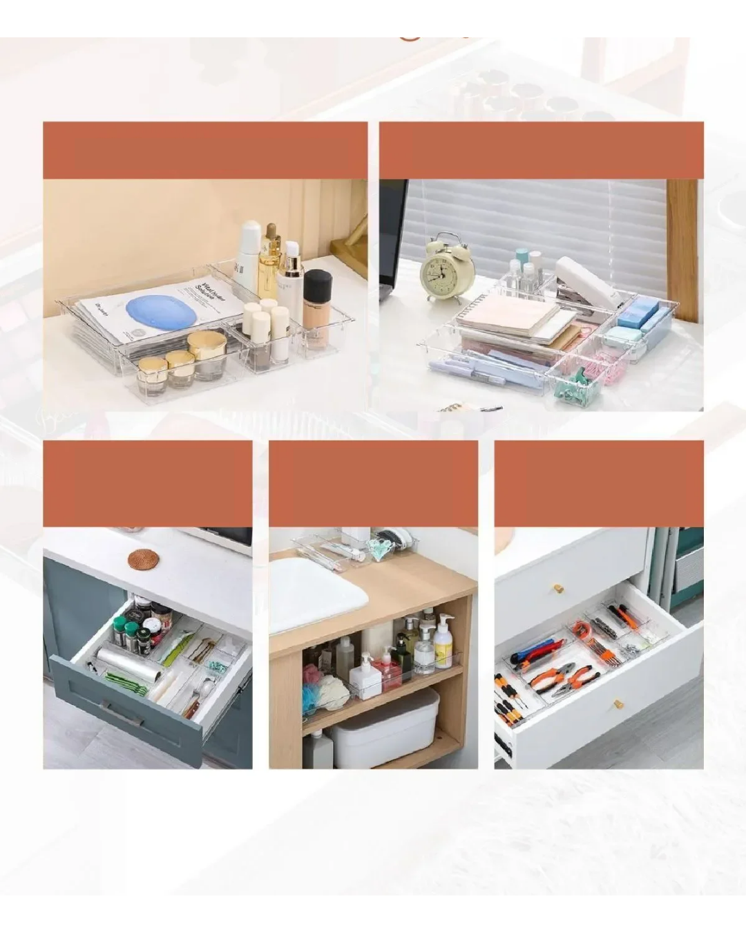 12-Piece Cabinet - Drawer Jewelry and Makeup Organizer