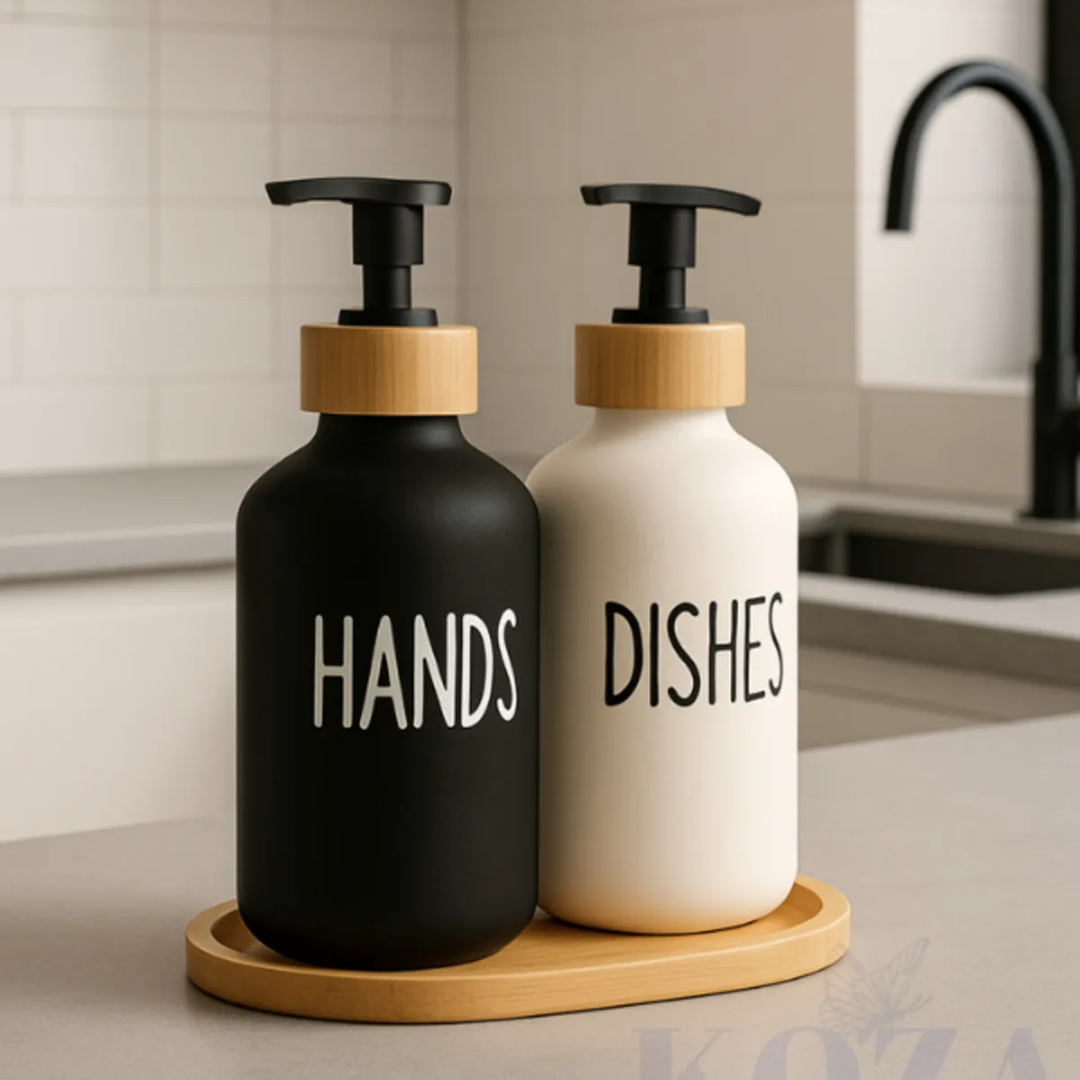 2-piece porcelain soap dish set Atelier Casa