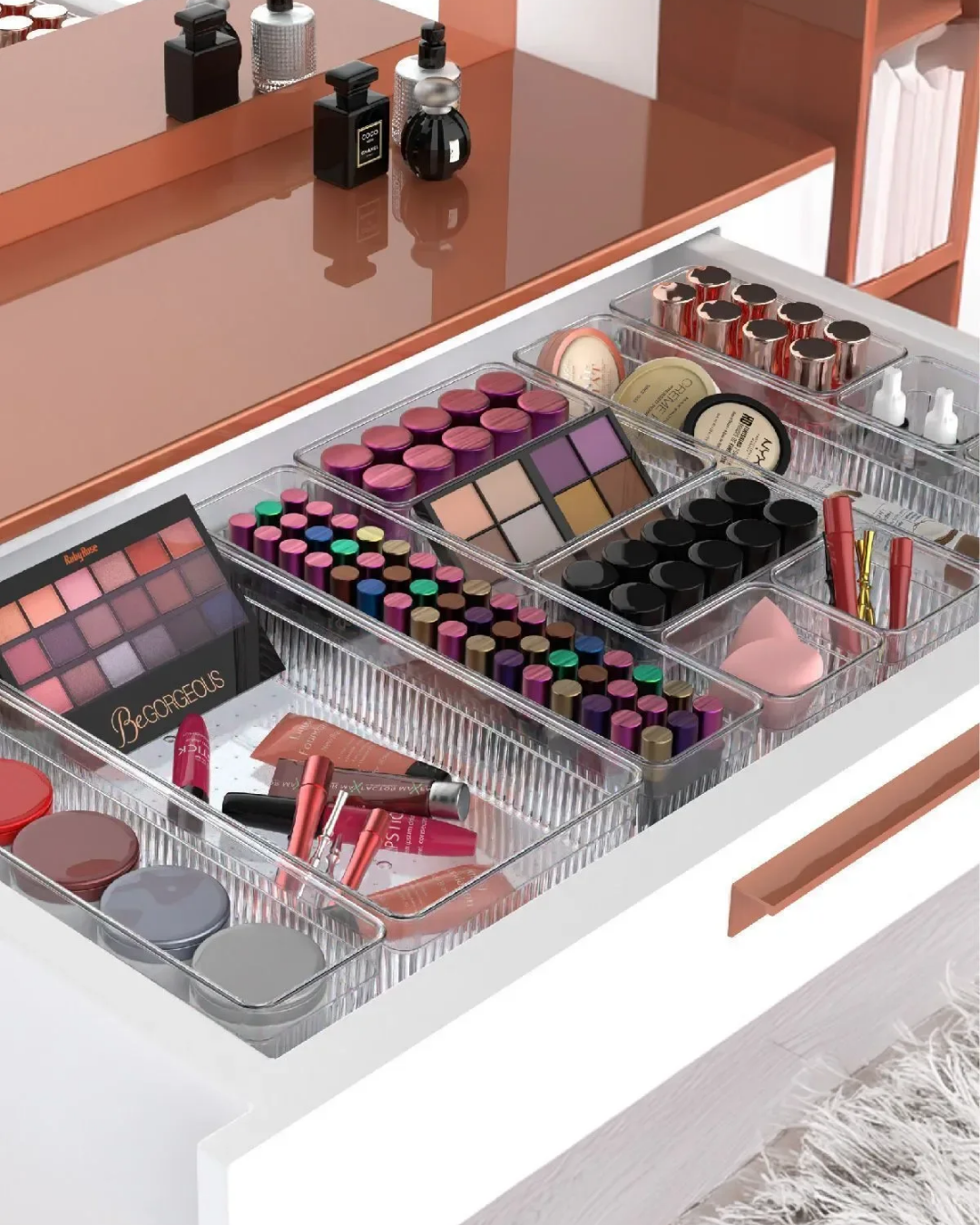 12-Piece Cabinet - Drawer Jewelry and Makeup Organizer