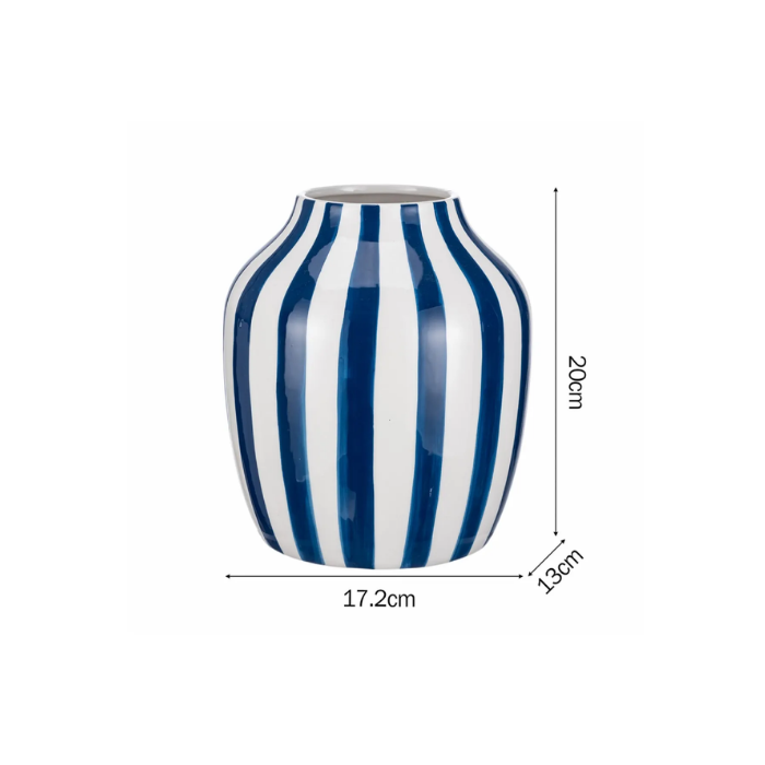 Decorative Vase Navy Blue Atelier Casa