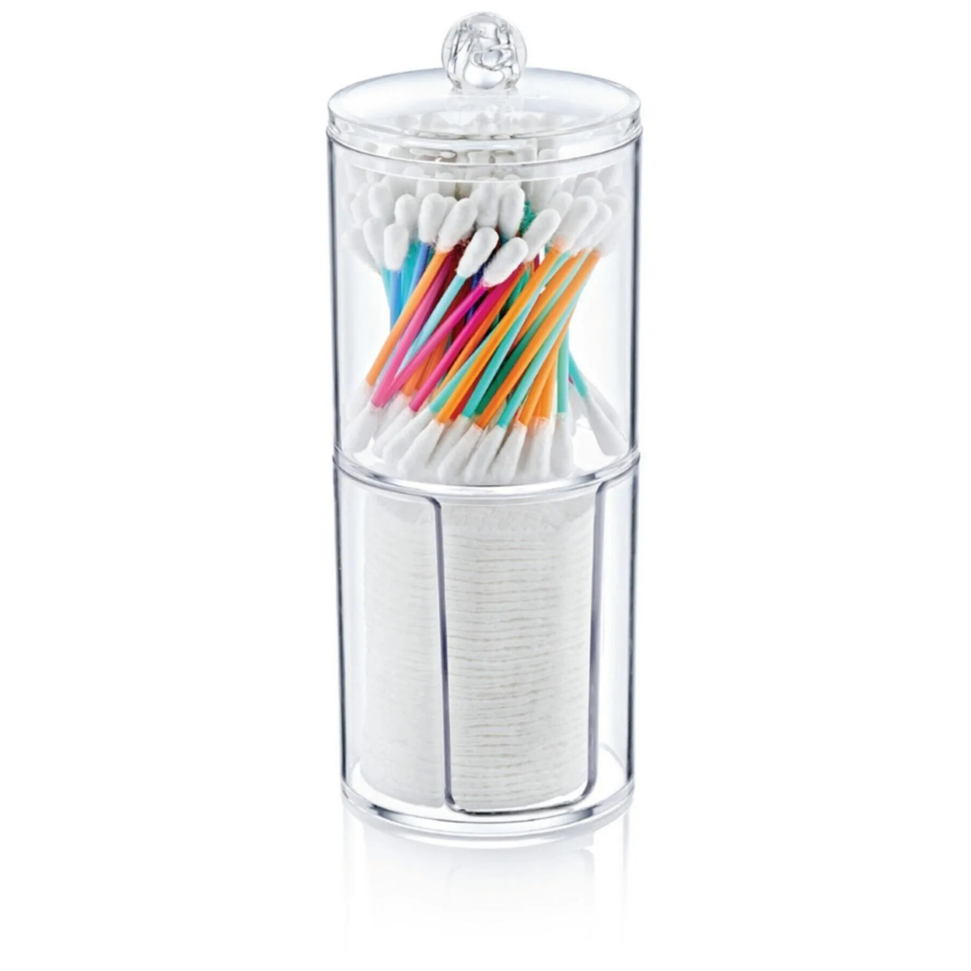 Double Layer Transparent Cotton Cylinder Organizer Atelier Casa
