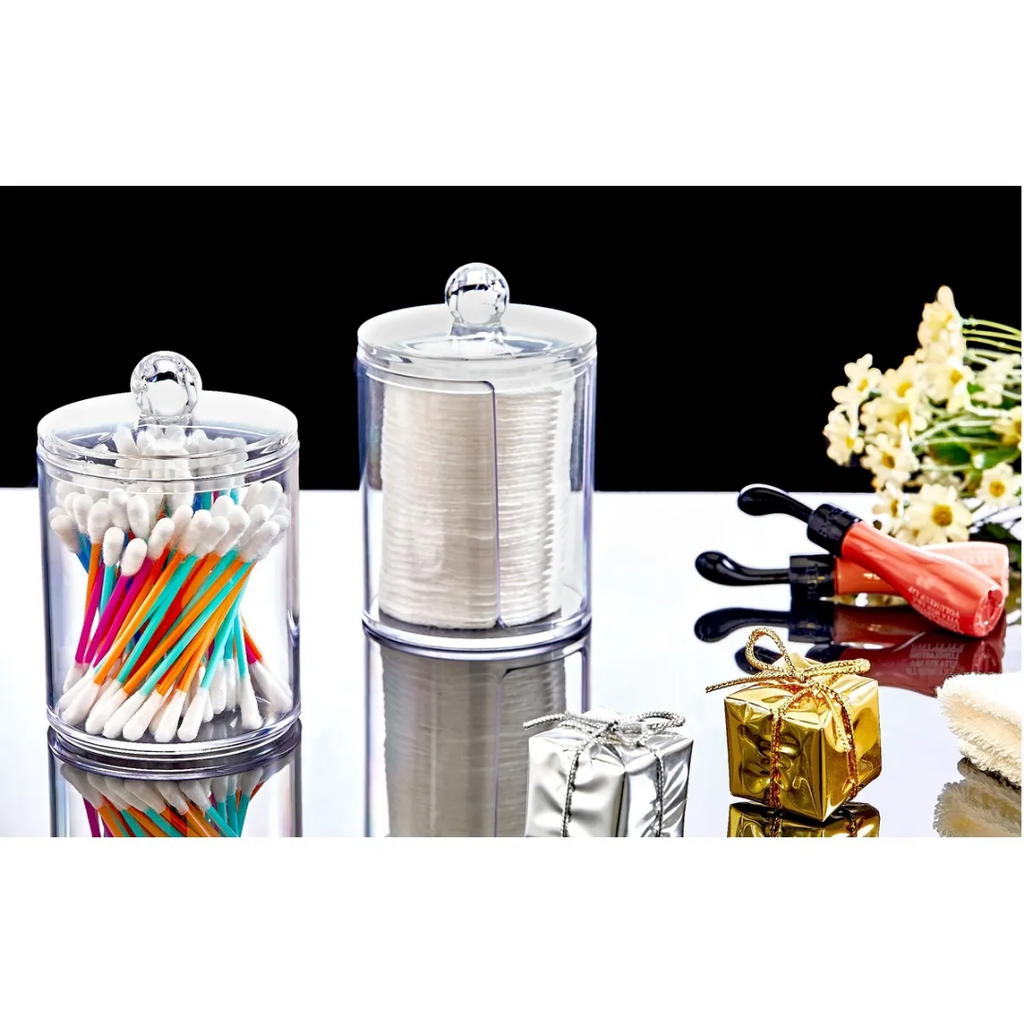Double Layer Transparent Cotton Cylinder Organizer Atelier Casa