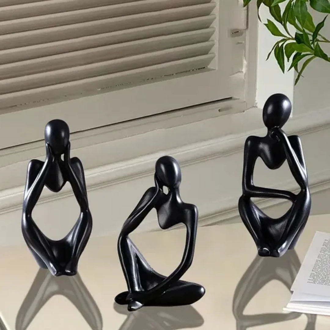 Trio – Modern Minimalist Thinking Figures Set