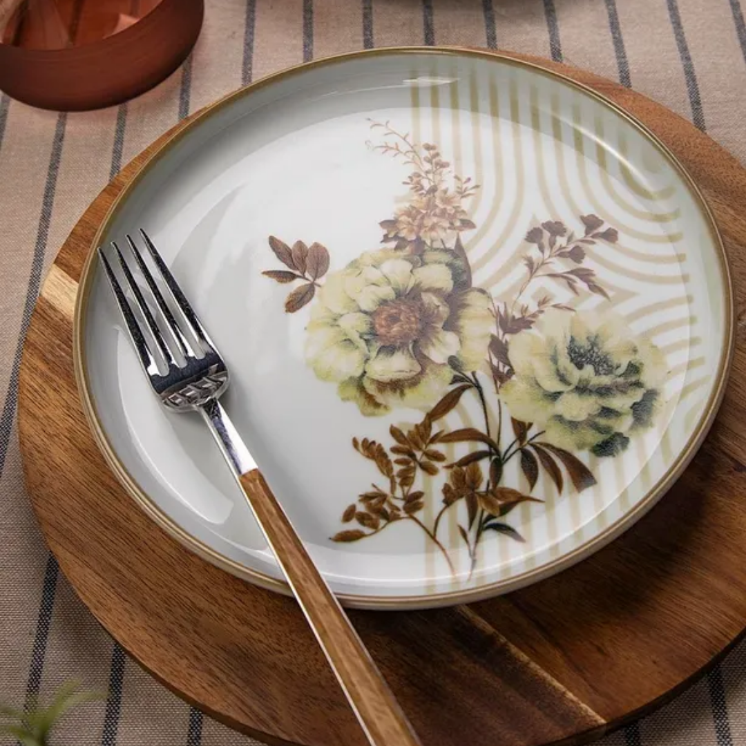 Porcelain Moderna 6 Person 19 cm Cake Set Nostalgia