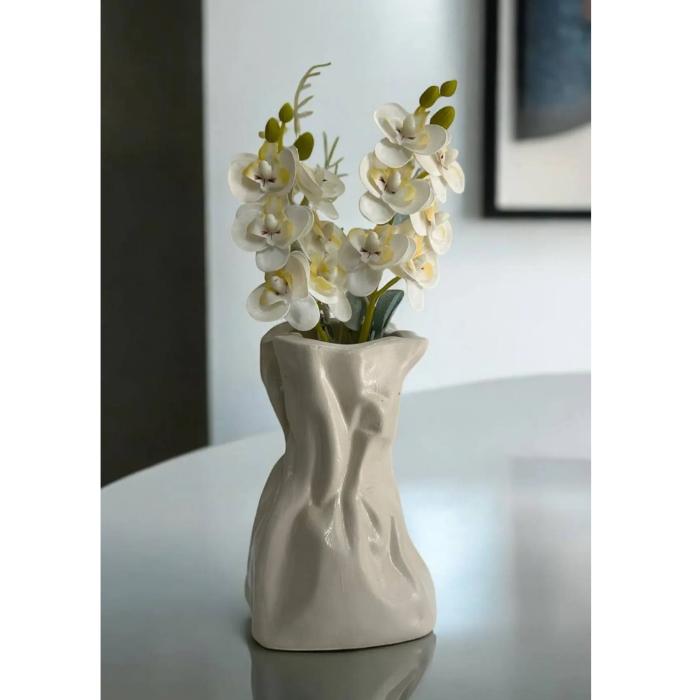 Wrinkled Paper Bag Elegant Design Vase AtelierCasa