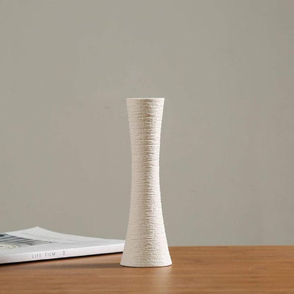 Slim Textured Ceramic Bud Vase