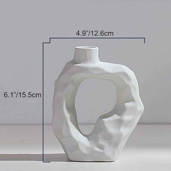White Ceramic Vase Atelier Casa