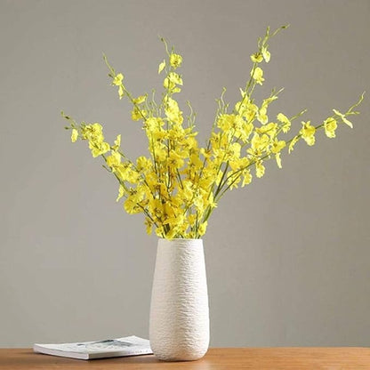 Textured Tapered Ceramic Vase