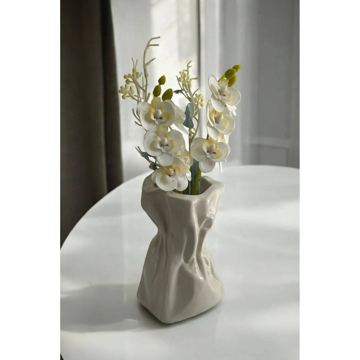 Wrinkled Paper Bag Elegant Design Vase AtelierCasa