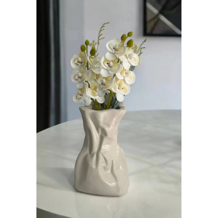 Wrinkled Paper Bag Elegant Design Vase AtelierCasa